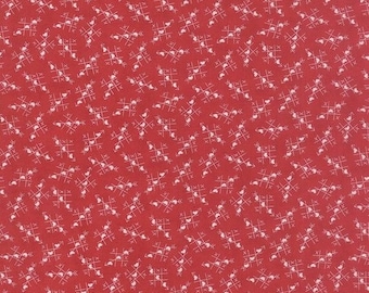 Moda Sweetwater First Crush Tic Tac Toe Fabric in Apple Red 5600-12