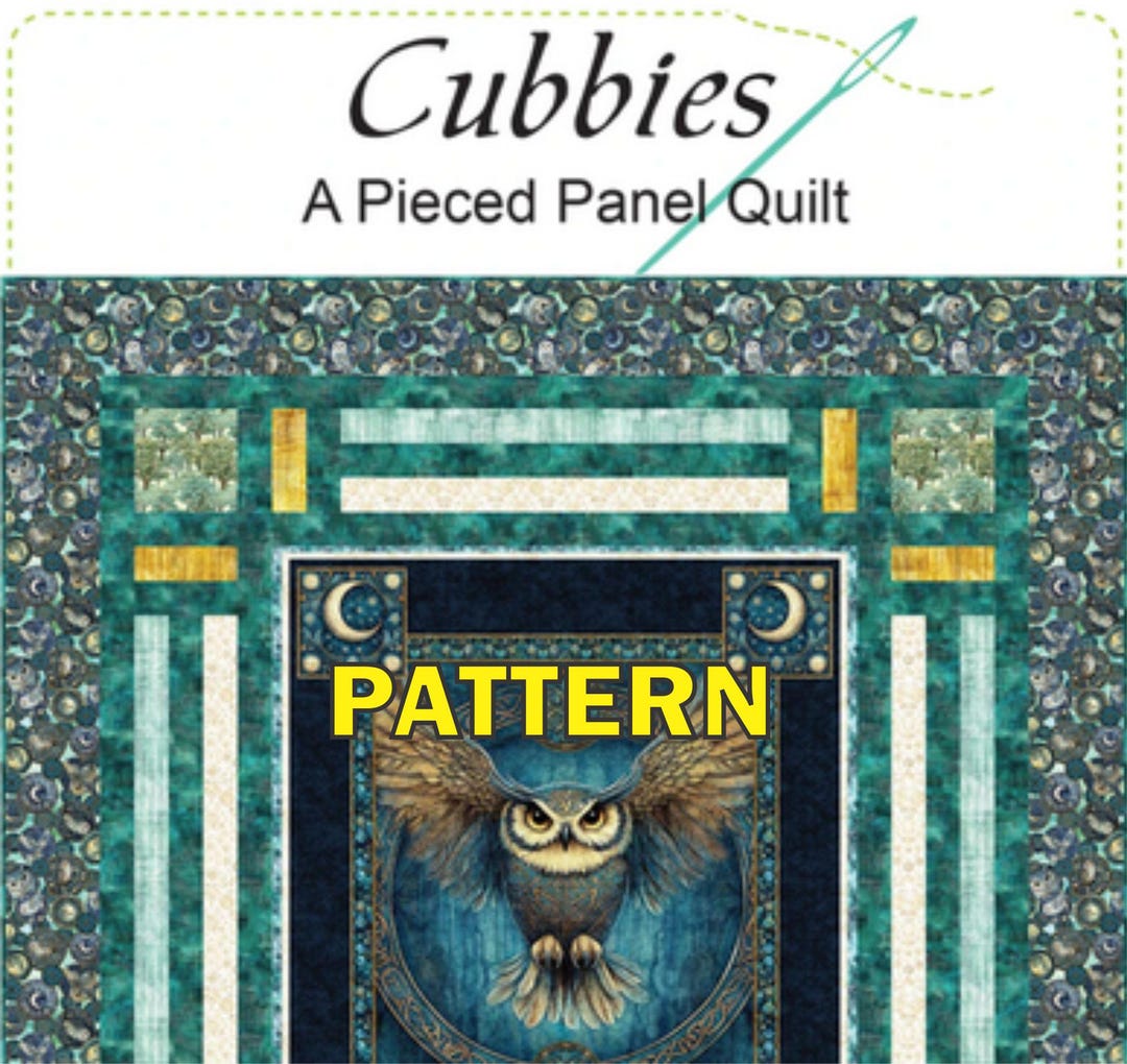 Cubbies Panel Frame Quilt PATTERN, Quilting Renditions QR1272, Fabric ...