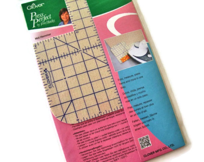 PRESS PERFECT Hot Hemmer From Clover, Pressing Ruler, Heat Resistant