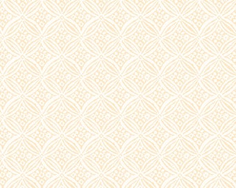 Harvest Rose - Geo Cream FLANNEL Fabric, Maywood Studio MASF10634-E, Off White Cream Ecru Geometric Print Flannel Fabric