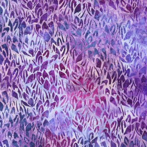 Artisan Batiks Hidden Valley - Purple Tonal Batik Fabric, Robert Kaufman AMD-20839-234 Petals Wysteria, By the Yard