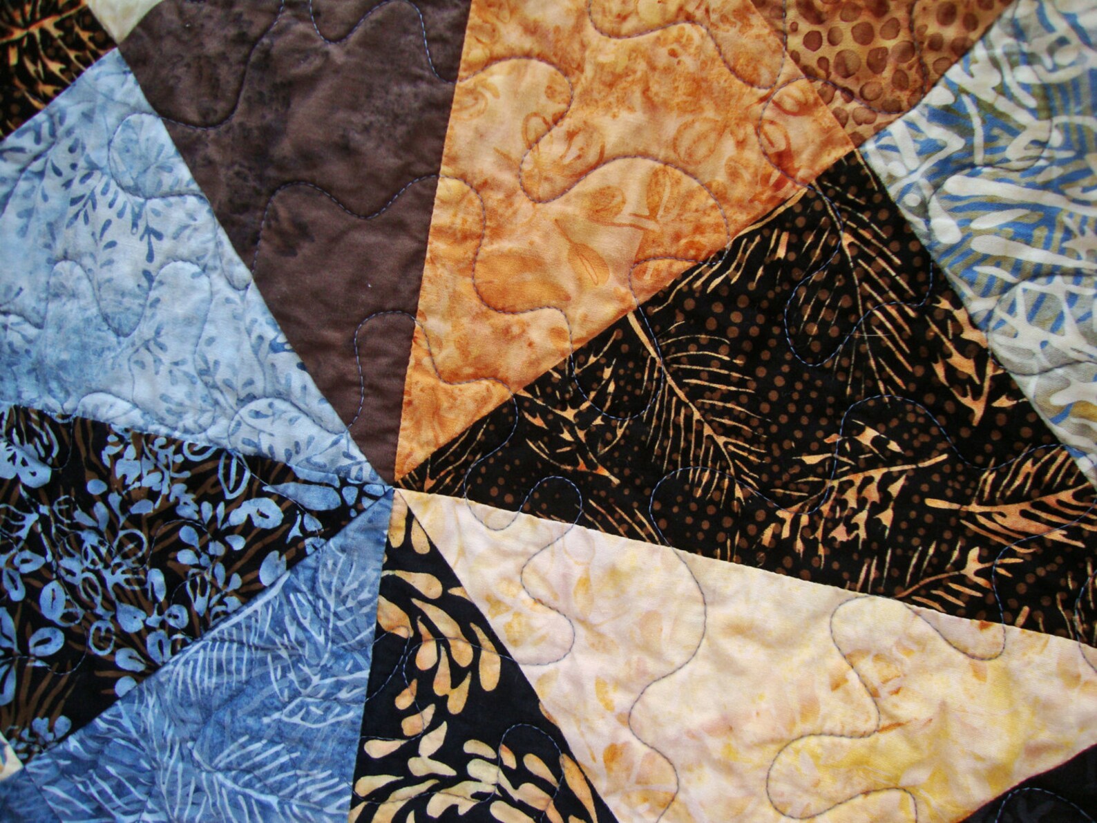 Blues and Browns Hourglass Throw Quilt Blanket 605 x Etsy Blues and browns hourglass throw quilt blanket 605 x