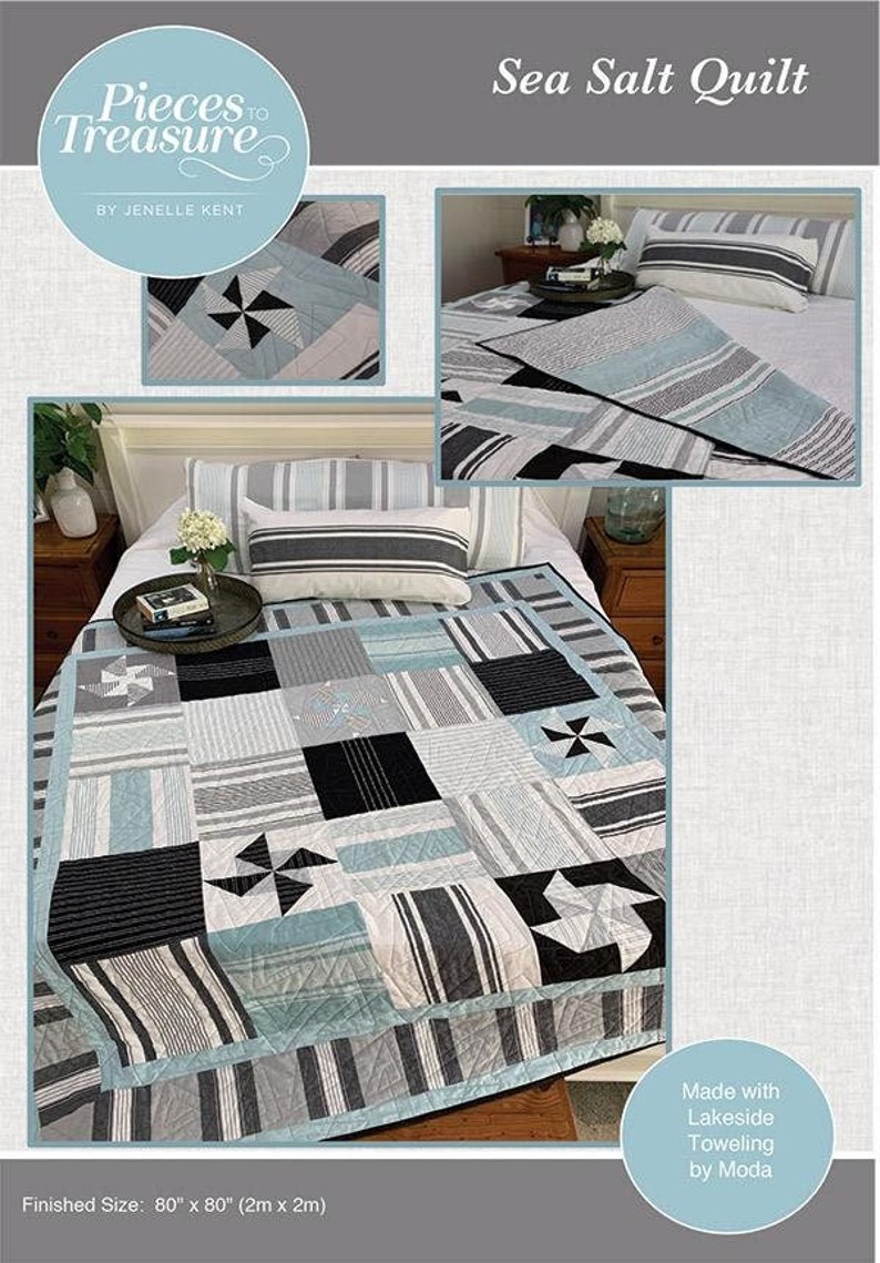 Sea Salt Quilt Pattern PTT217 Quilt Pattern for Toweling - Etsy