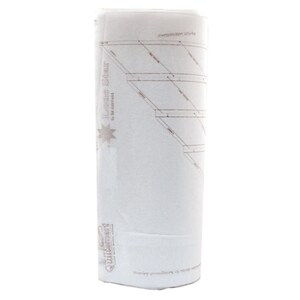May include: A white quilting ruler with a brown printed design. The ruler is rolled up and features the text "Leading Star" and "QuiltSmart".