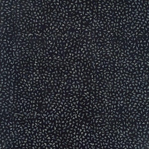 May include: Dark navy blue fabric with a repeating pattern of small, irregular, light gray shapes. The shapes are scattered across the surface, creating a textured appearance. The fabric has a subtle, mottled effect.