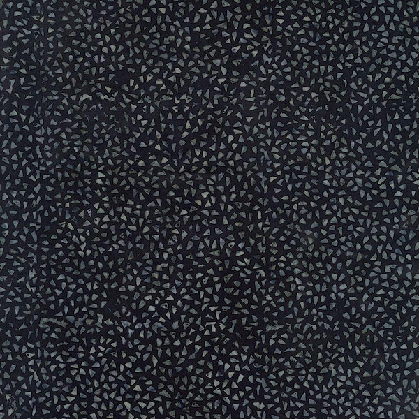 Tonga Amber Batik - Tela batik con triángulos grises sobre carbón, Timeless Treasures B8549-Carbón, cortada a medida
