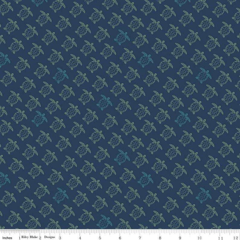Riley Blake RP-7980-40 Retro Beach Coastal Jelly Roll Fabric Strip Roll Offshore 2 Rolie Polie Jelly Roll Precut 2.5 Inch Fabric Strips