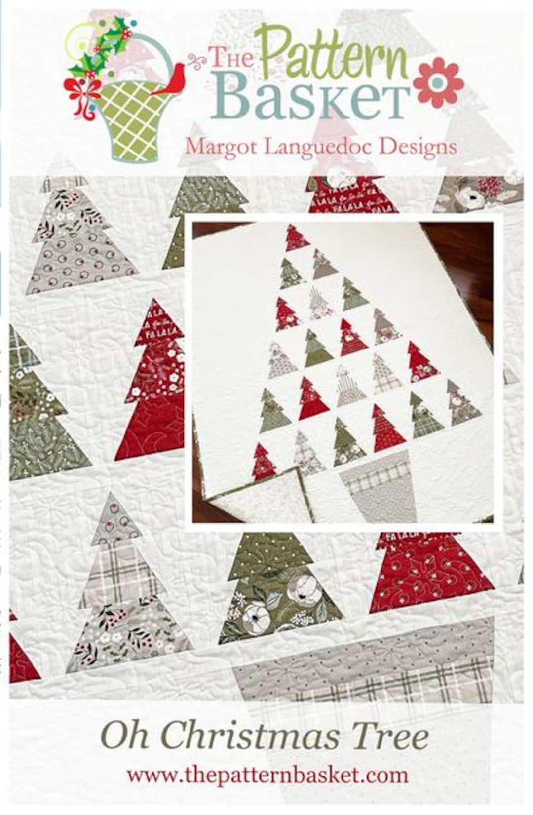 Oh Christmas Tree Quilt Pattern, the Pattern Basket TPB2419, Layer Cake ...