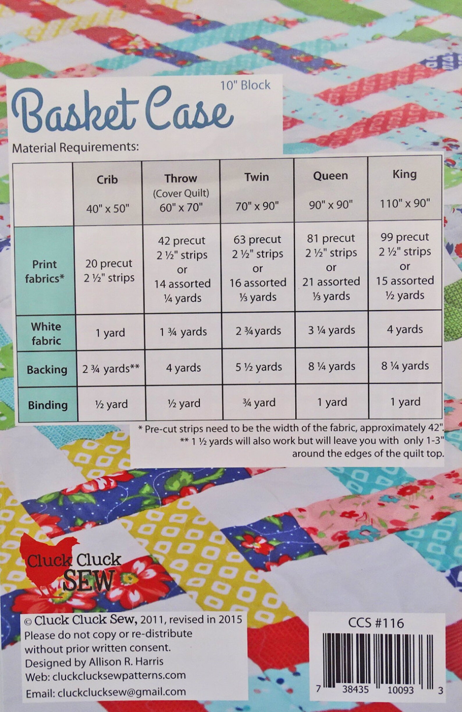 Basket Case Quilt Pattern CCS116 Jelly Roll Friendly Quilt Etsy