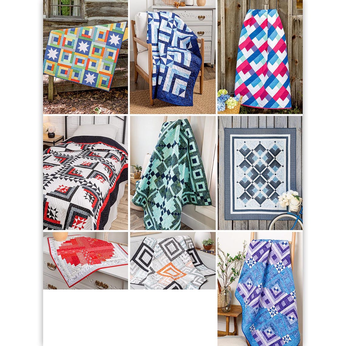 Creative Log Cabin Quilts Pattern Book, Annie's Quilting 1414971, 10 ...