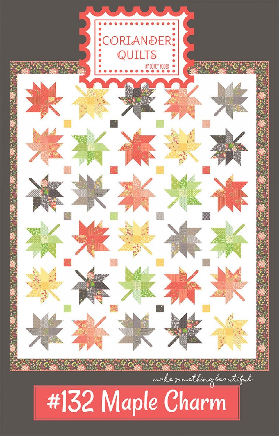 Bright Maple Leaf & Checkered Cotton Quilt – ownkoti