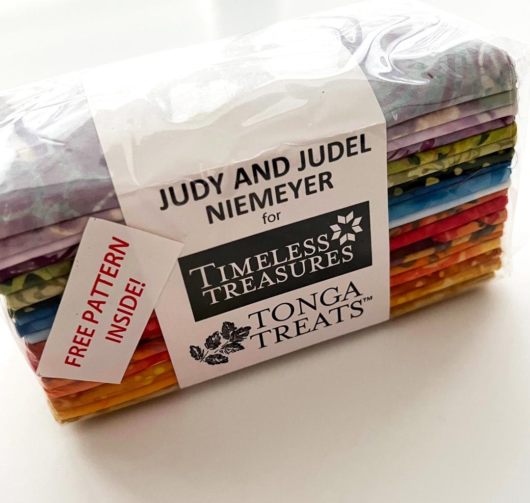 DESTASH Petals Batik Fabric 6-pack, Timeless Treasures Tonga Treats ...