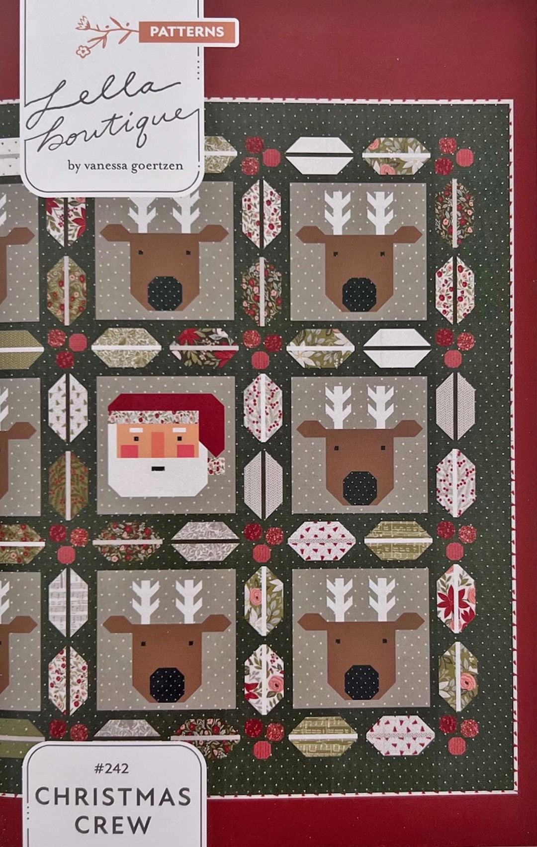 Christmas Crew Quilt Pattern, Lella Boutique LB242, Jelly Roll Strip ...