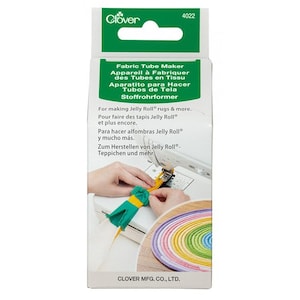 Fabric Tube Maker, Clover 4022, Jelly Roll Rug Tube Making Tool, Sewing Notions