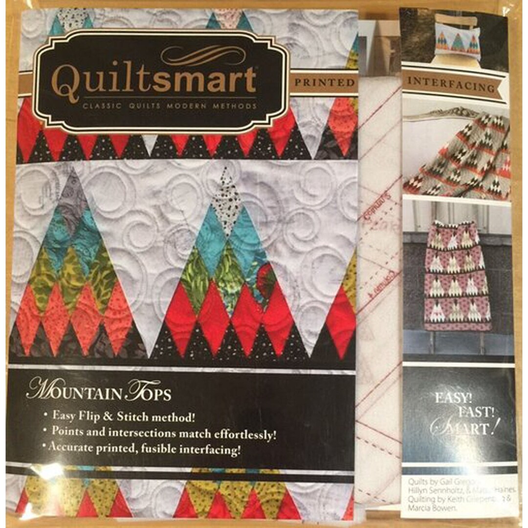 Quiltsmart Mountain Tops Snuggler Pack, QSM15013, Mountains Table