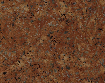 Expressions Batiks Elementals Terrazzo - Gingerbread Batik Fabric, Riley Blake BT21800-137, Mottled Brown Charcoal Tonal Batiks, By the Yard