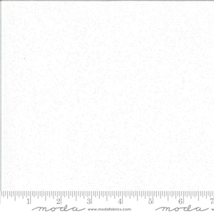 Paillettes grunge - papier blanc, Moda 30150 101GL, tissu mélangé scintillant infusé de paillettes, tissu de fond courtepointe, par mètre