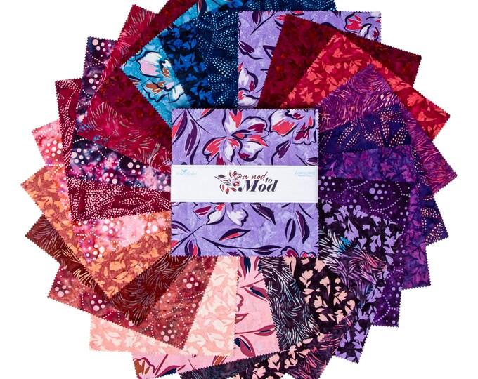 Expressions Batiks - A Nod to Mod 10" Stacker, Riley Blake 10-23065-42 ...
