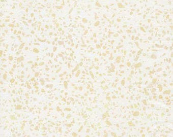 Expressions Batiks Elementals Terrazzo - Buttermilk Batik Fabric, Riley Blake BT21800-114, Mottled Cream Beige Green Batiks, By the Yard