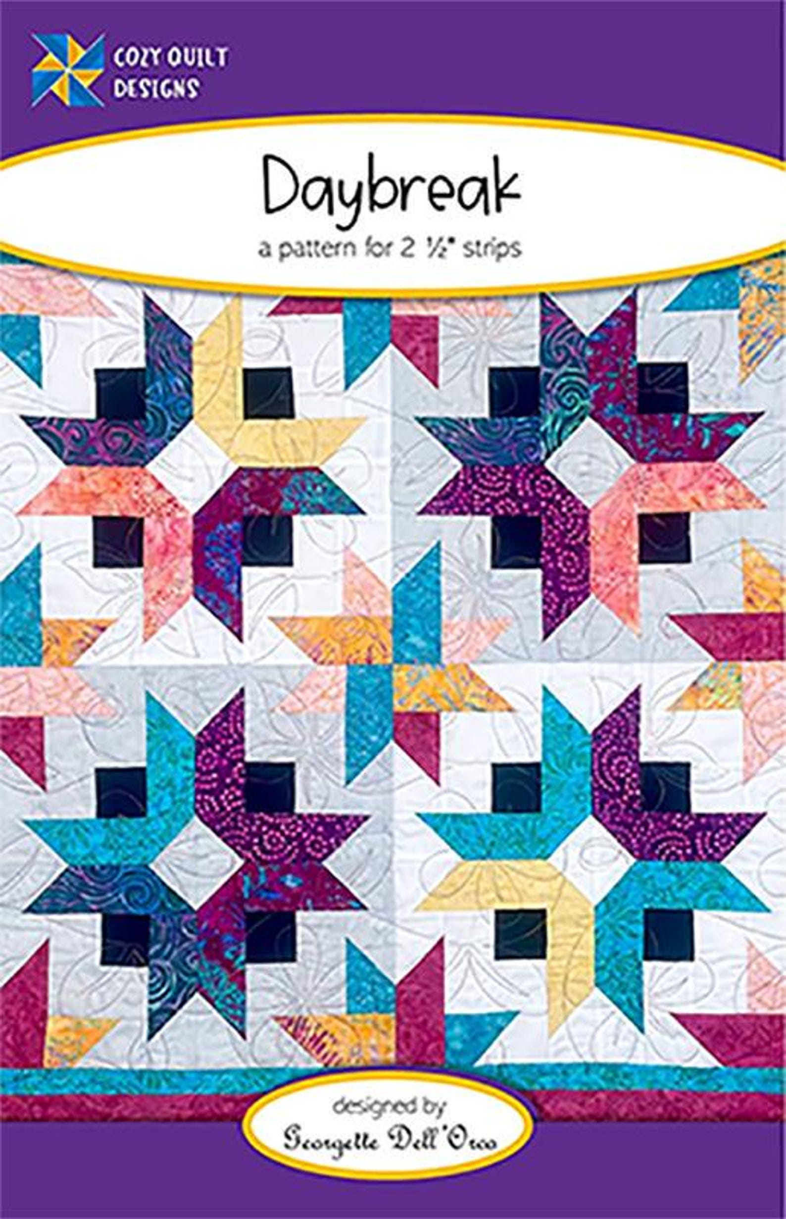 Daybreak Pattern Daybreak Quilt Pattern, Cozy Quilt Designs CQD01094, 2.5