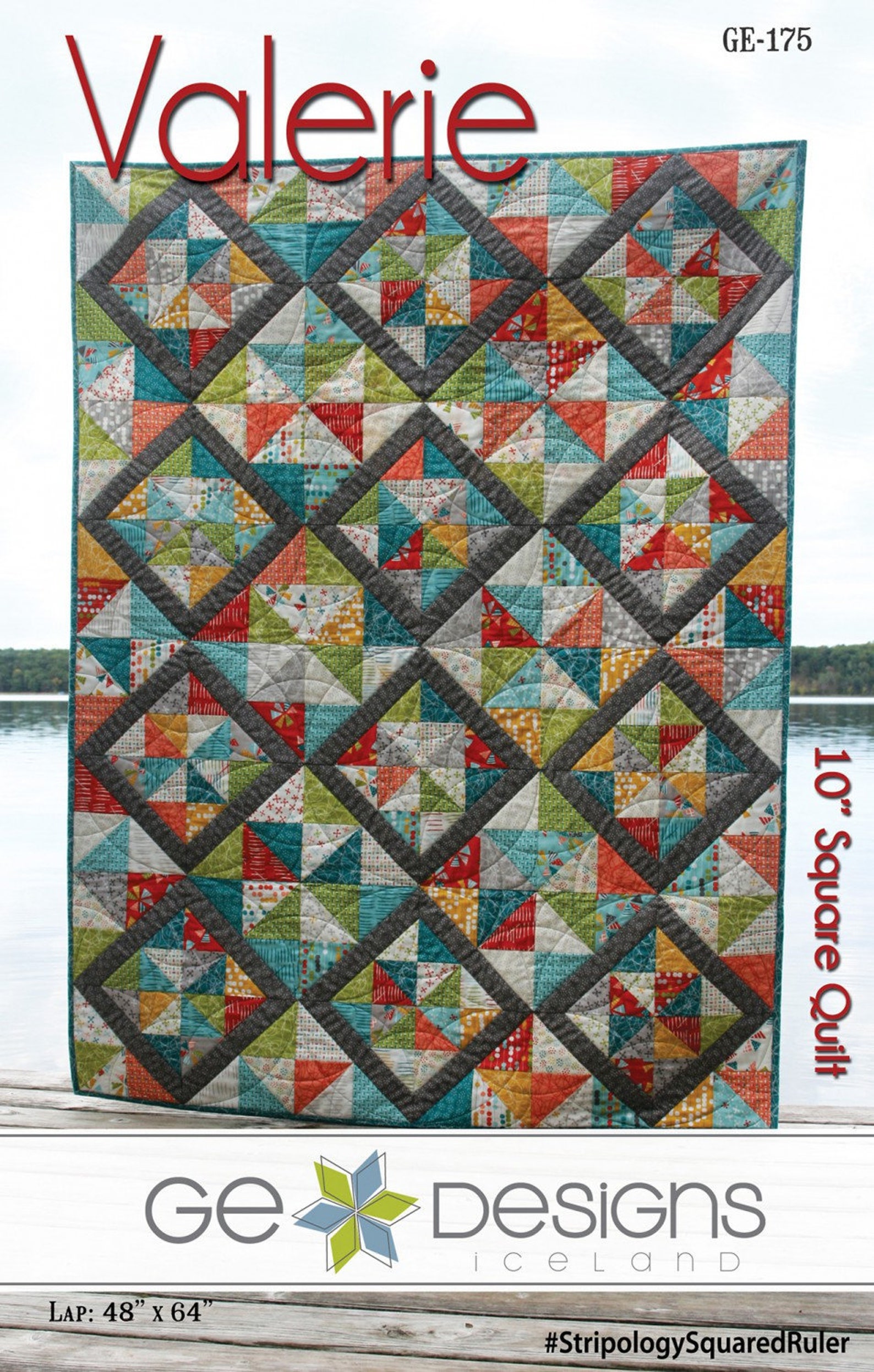 Valerie Quilt Pattern GE 175 Layer Cake Friendly Stripology Etsy