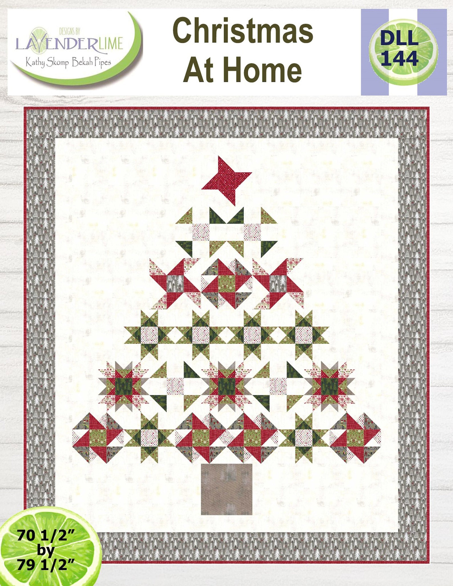 Christmas at Home Quilt Pattern DLL144 Yardage Friendly Etsy