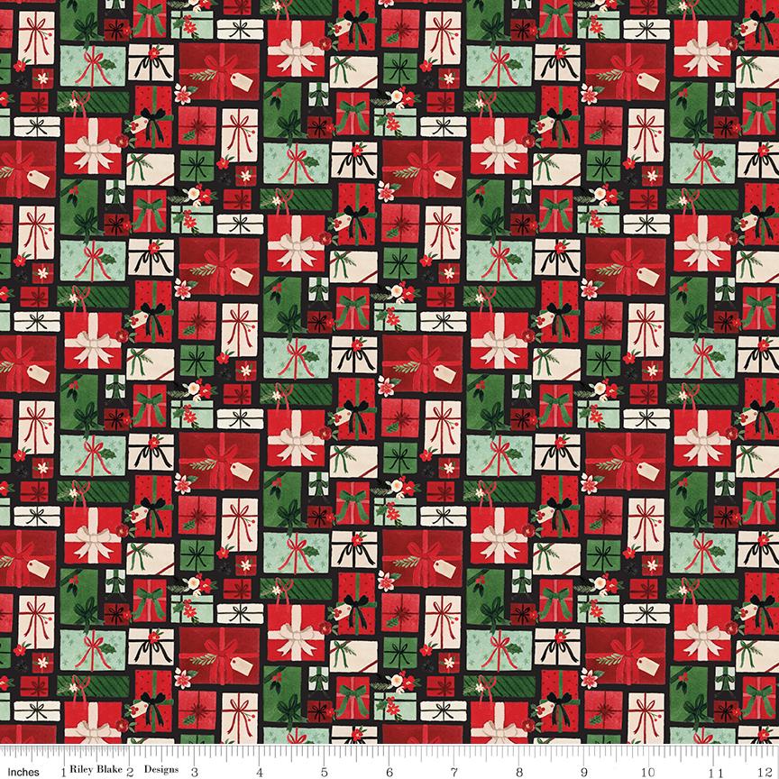 Kelsey Carlson Charming Christmas Charm Pack - 42 Pre-Cut 5-Inch Fabric Squares, Riley Blake Designs, 100% Cotton For Quilting