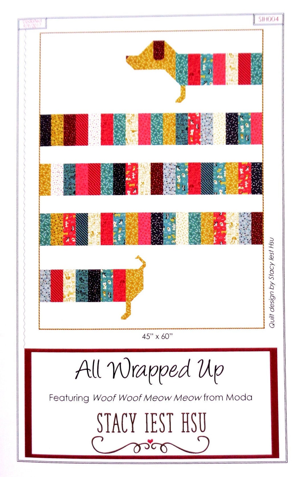 All Wrapped up Quilt Pattern, Stacy Iest Hsu SIH004, Yardage Scrap