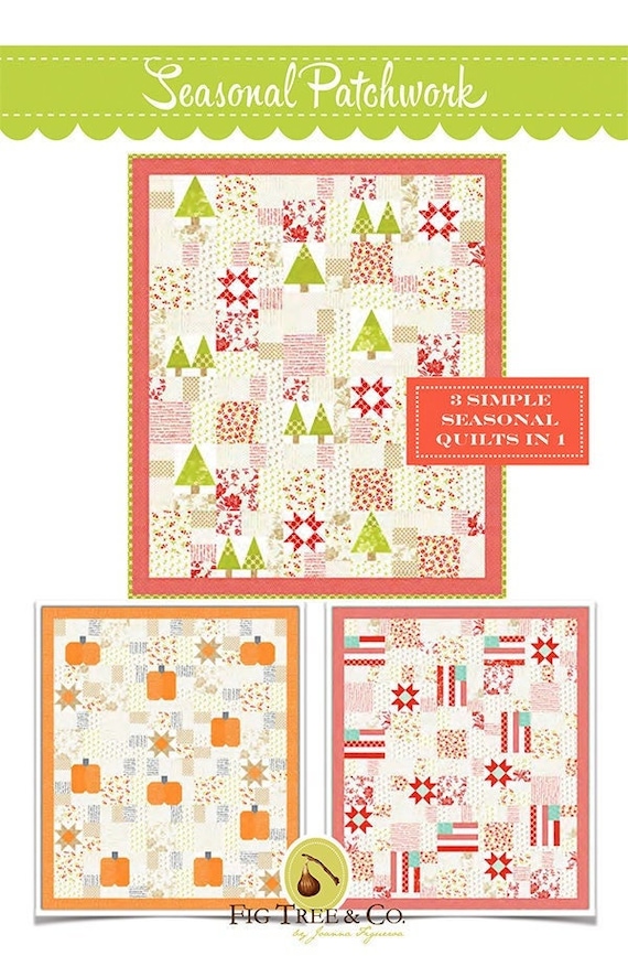 Seasonal Patchwork Quilt Pattern FTQ1793 Christmas Halloween - Etsy