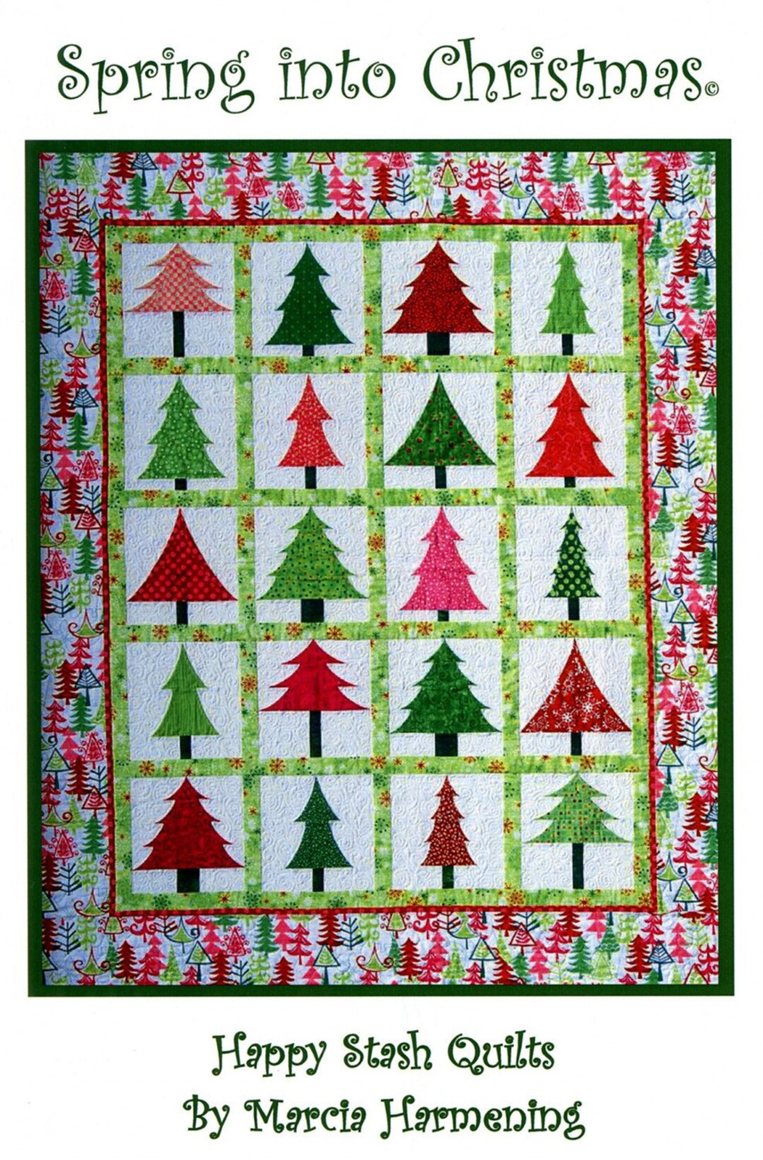 Spring Into Christmas Quilt Pattern HSQ 001 Yardage Friendly Etsy