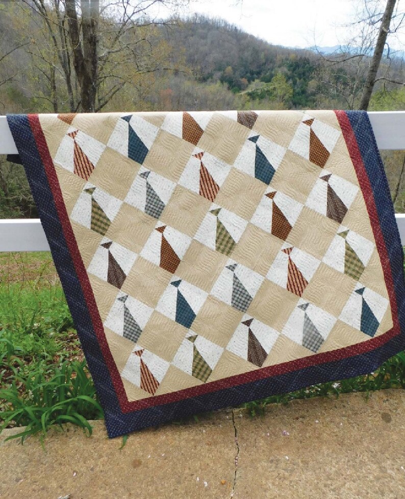 Daddy's Ties Quilt Pattern Cut Loose Press CLPDHE038 Etsy