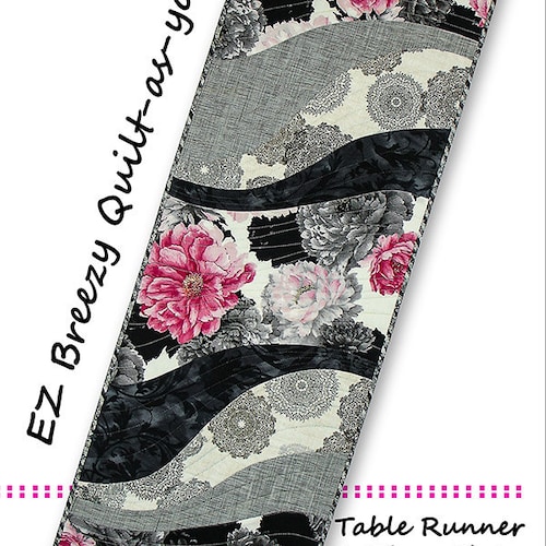 EZ Breezy Quiltasyougo Table Runner Quilted Table Runner Etsy