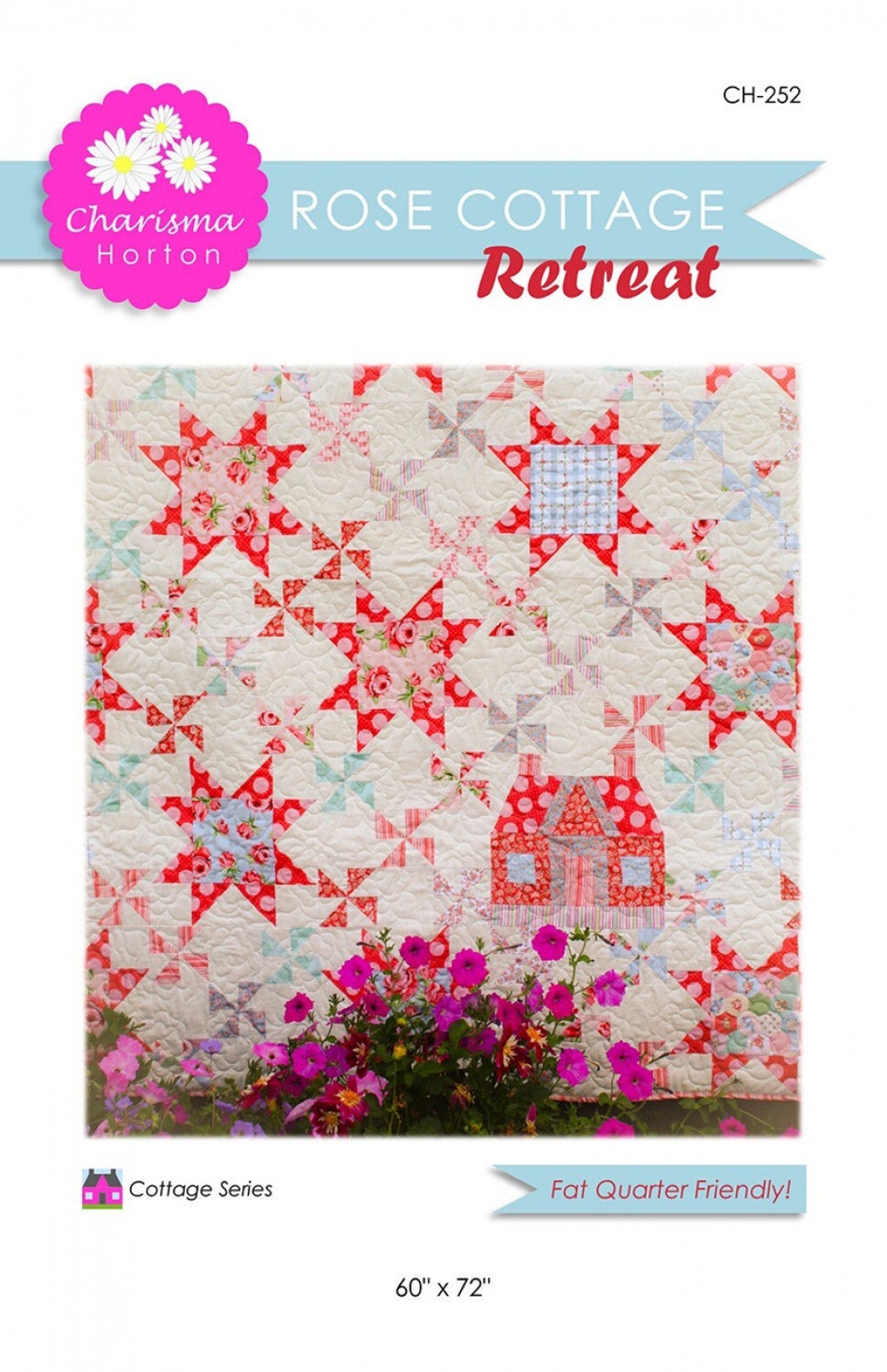 Rose Cottage Retreat Quilt Pattern CH252 Fat Quarter FQ Etsy