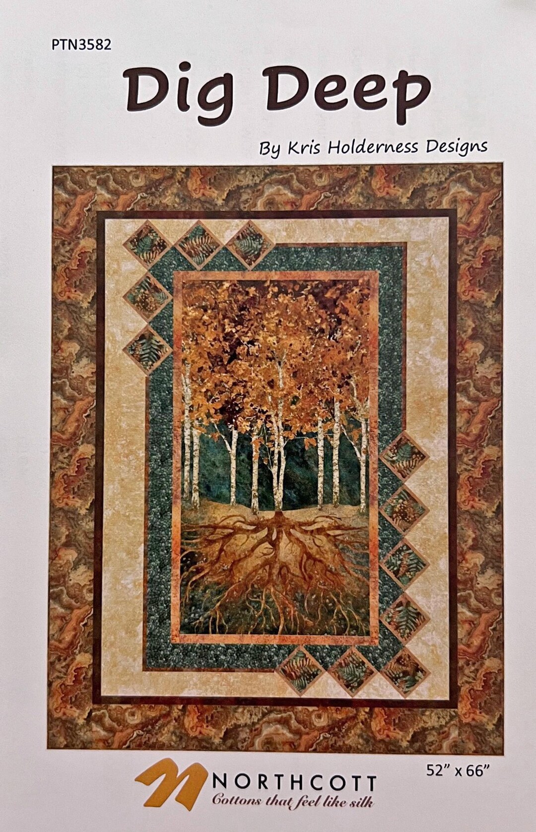 Dig Deep Panel Frame Quilt PATTERN, Kris Holderness Designs Ptn3582 ...