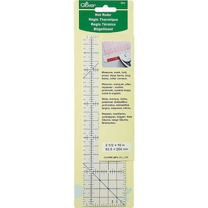 LAST CALL Hot Ruler Heat Resistant Pressing Tool, Clover Needlecraft 7811, Non-slip Heat Resistant Pressing Ruler, Quilting Tool