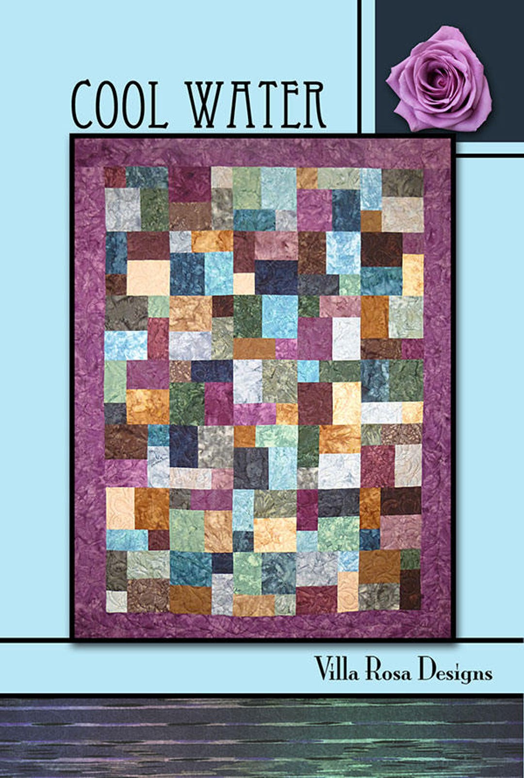 Cool Water Quilt Pattern, Villa Rosa Designs VRDRC103, Fat Quarter