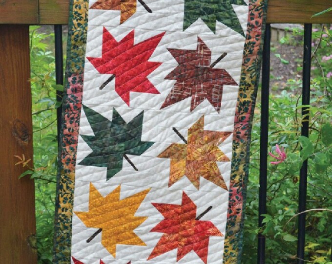 Maple Leaf Table Runner Pattern Cut Loose Press CLPCVB018 Etsy