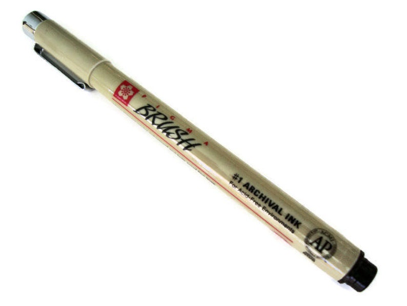 01 brown pigma pen