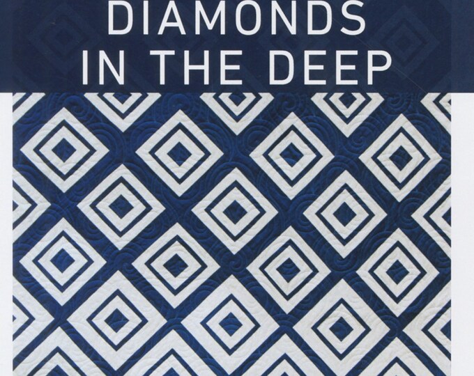 Diamonds in the Deep Quilt Pattern 2 Color Quilt Pattern Diamond