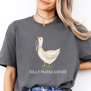 Custom One Silly Mama Goose Shirt, Mama Goose Coquette Bow Shirt, Silly Goose Birthday Party Outfit, Family Goose Theme 1st Birthday Gift