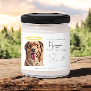 Personalised Dog Breed Candle - Dog Lover Candle for Pet Owner - Gift for New Puppy Scented Candle Dog Breed Custom Label Present 9oz