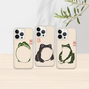 Grumpy frog Phone Case Matsumoto hoji Cover for iPhone 16 Pro, 15, 14, 13, 12, 11, Google Pixel 9 Pro, 8, 7A, Samsung S25, S24 FE, A26, A36