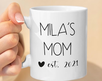 Custom Mom Mug, Personalized Mug For Mom, Mom Gift, Mother's Day Gifts, Ceramic Mug, Hot Chocolate Mug, Name Mug, Custom Mug, Coffee Mug