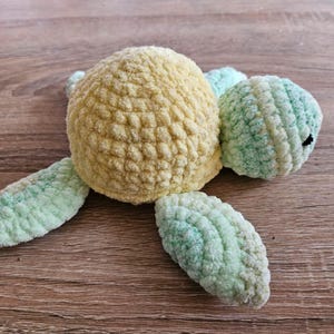 handmade crochet turtle - personalized