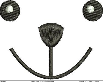 Teddy bear muzzle / bear toys face Machine Embroidery Designs, instantly download