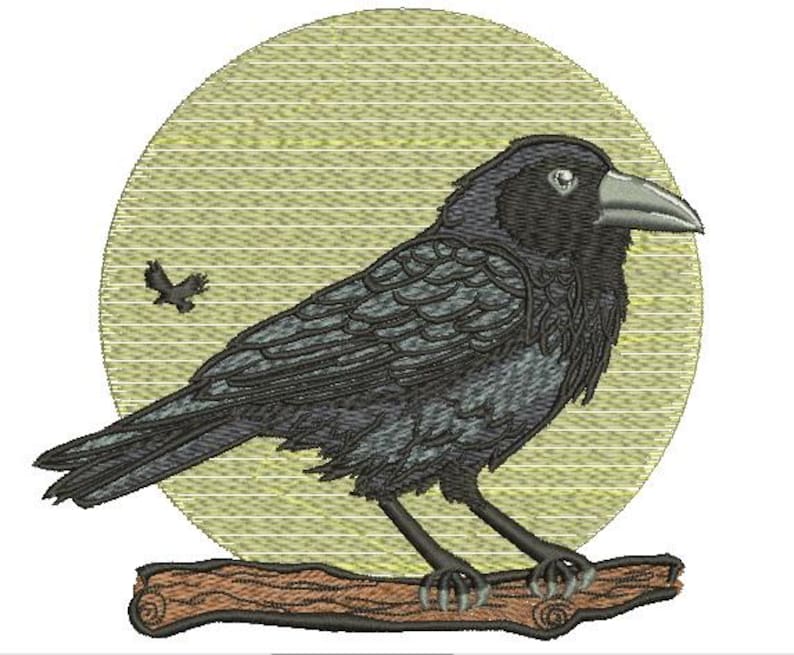 Crow Raven Machine Embroidery Designs , Instant Download - Etsy