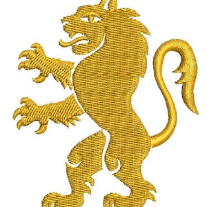 heraldic lion / Vintage Royal Lion  Machine Embroidery Designs, instantly download