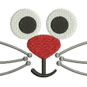 cat face   cute bunny face cartoon funny animal  Machine Embroidery Designs, instantly download