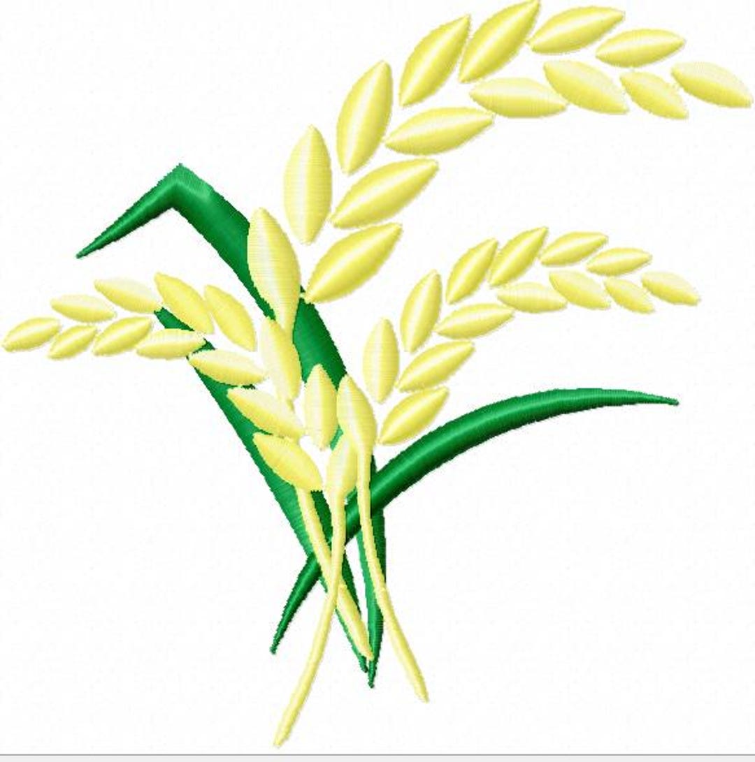 Printable Rice Design Rice Machine Embroidery Design – Instant Download - Etsy