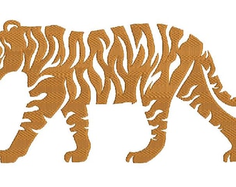 tiger   Machine Embroidery Designs, instantly download, included is the cap size.